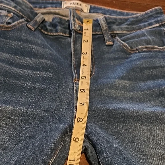 PAIGE Women's Dark Blue Ankle Jeans #893 - Picture 4 of 10